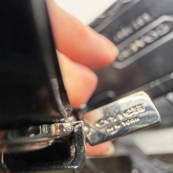 Coach Sandals Thong T-Strap Rubber Piccadilly Signature Logo Women Black Sz 8 - Picture 6 of 9